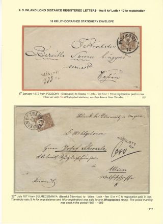 POSTGESCHICHTE DER SLOWAKEI 1850-1875 – Blatt 112