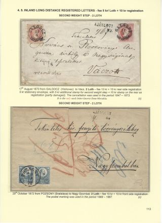 POSTGESCHICHTE DER SLOWAKEI 1850-1875 – Blatt 113