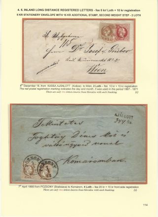 POSTGESCHICHTE DER SLOWAKEI 1850-1875 – Blatt 114