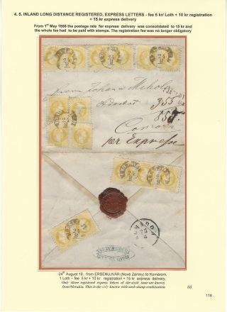 POSTGESCHICHTE DER SLOWAKEI 1850-1875 – Blatt 116
