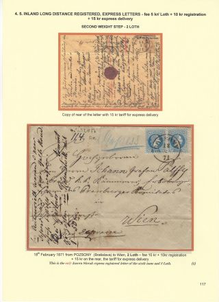 POSTGESCHICHTE DER SLOWAKEI 1850-1875 – Blatt 117