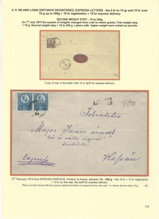 POSTGESCHICHTE DER SLOWAKEI 1850-1875 – Blatt 118