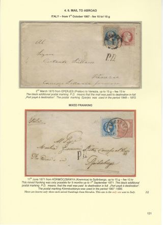 POSTGESCHICHTE DER SLOWAKEI 1850-1875 – Blatt 121