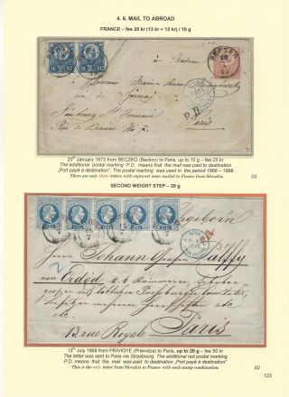 POSTGESCHICHTE DER SLOWAKEI 1850-1875 – Blatt 123