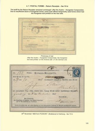 POSTGESCHICHTE DER SLOWAKEI 1850-1875 – Blatt 125