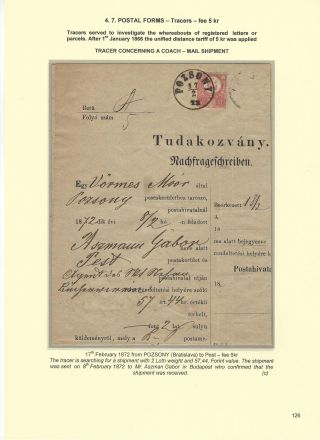 POSTGESCHICHTE DER SLOWAKEI 1850-1875 – Blatt 126