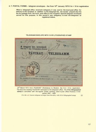 POSTGESCHICHTE DER SLOWAKEI 1850-1875 – Blatt 127