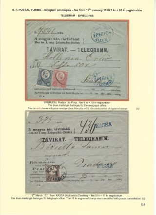 POSTGESCHICHTE DER SLOWAKEI 1850-1875 – Blatt 128