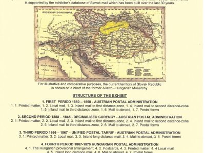 POŠTOVNÍ HISTORIE SLOVENSKA 1850-1875