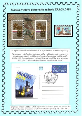 WORLD STAMP EXHIBITION PRAGA 2018 – sheet 4