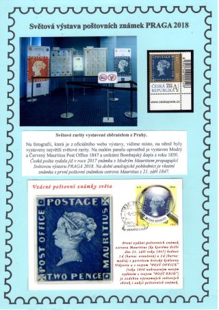 WORLD STAMP EXHIBITION PRAGA 2018 – sheet 6