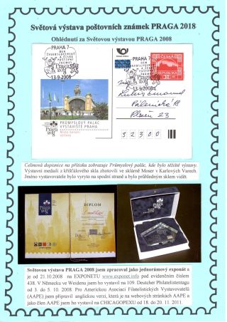 WORLD STAMP EXHIBITION PRAGA 2018 – sheet 12