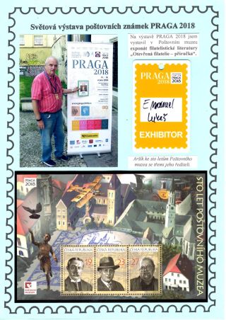 WORLD STAMP EXHIBITION PRAGA 2018 – sheet 13