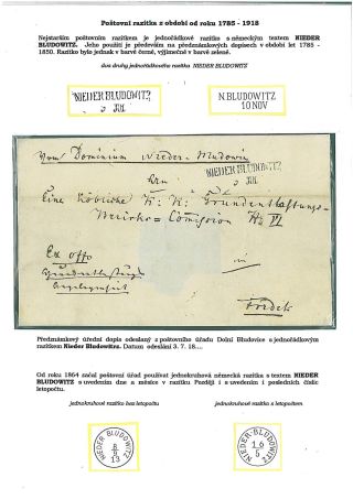 HISTORIE A RAZÍTKA POŠTOVNÍHO ÚŘADU DOLNÍ BLUDOVICE – list 4