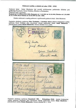 HISTORIE A RAZÍTKA POŠTOVNÍHO ÚŘADU DOLNÍ BLUDOVICE – list 8