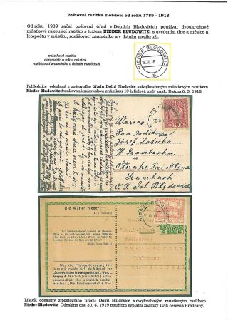 HISTORIE A RAZÍTKA POŠTOVNÍHO ÚŘADU DOLNÍ BLUDOVICE – list 9