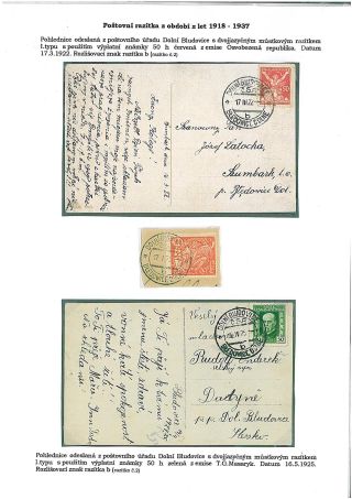 HISTORIE A RAZÍTKA POŠTOVNÍHO ÚŘADU DOLNÍ BLUDOVICE – list 11