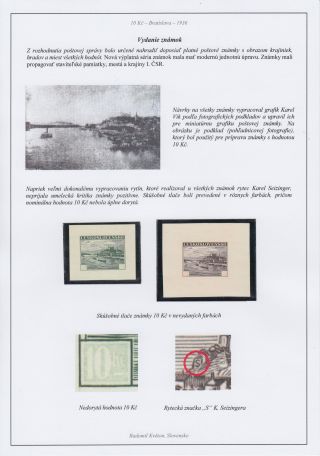 CZECHOSLOVAKIA 1918-39: 10 K BRATISLAVA – sheet 2