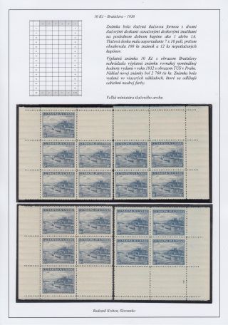 CZECHOSLOVAKIA 1918-39: 10 K BRATISLAVA – sheet 4