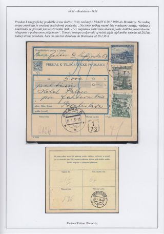 CZECHOSLOVAKIA 1918-39: 10 K BRATISLAVA – sheet 7