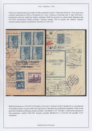 CZECHOSLOVAKIA 1918-39: 10 K BRATISLAVA – sheet 11