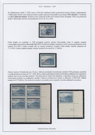 CZECHOSLOVAKIA 1918-39: 10 K BRATISLAVA – sheet 13