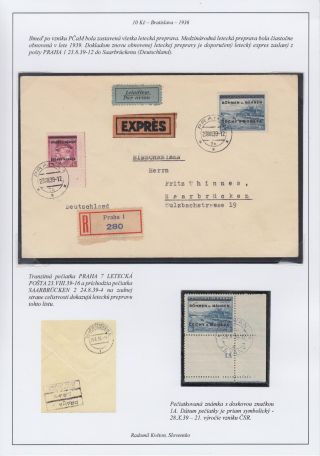 CZECHOSLOVAKIA 1918-39: 10 K BRATISLAVA – sheet 14