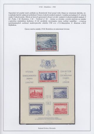 CZECHOSLOVAKIA 1918-39: 10 K BRATISLAVA – sheet 16