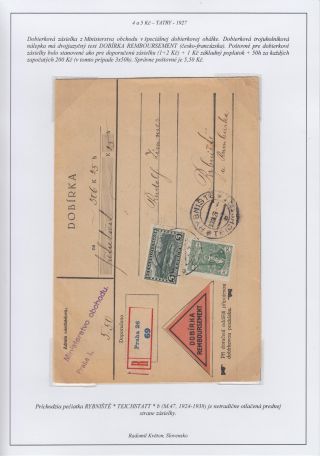 TSCHECHOSLOWAKEI 1918-39: 4 und 5 K HOHE TATRA – Blatt 15