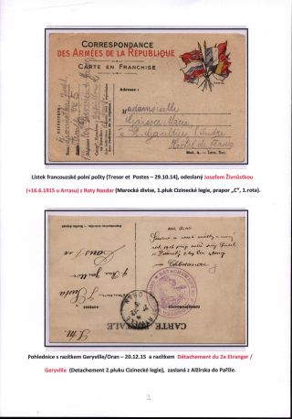 CZECHOSLOVAK LEGIONS FROM FRANCE – sheet 3