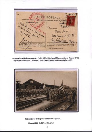 CZECHOSLOVAK LEGIONS FROM FRANCE – sheet 9