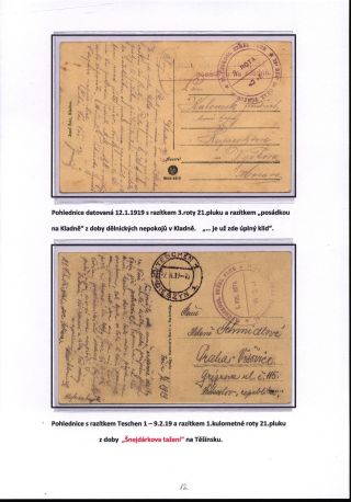 CZECHOSLOVAK LEGIONS FROM FRANCE – sheet 12