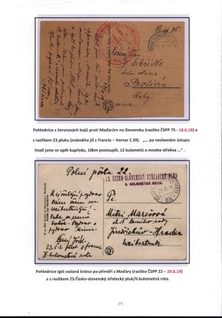 CZECHOSLOVAK LEGIONS FROM FRANCE – sheet 14