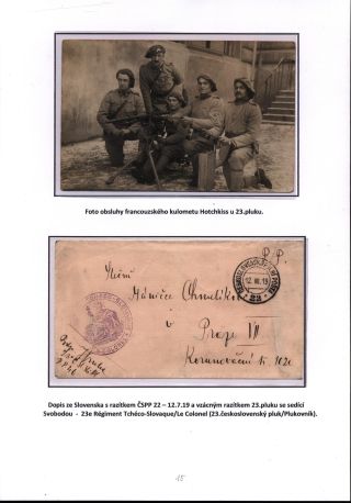 CZECHOSLOVAK LEGIONS FROM FRANCE – sheet 15