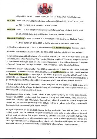 CZECHOSLOVAK LEGIONS IN ITALY – sheet 2