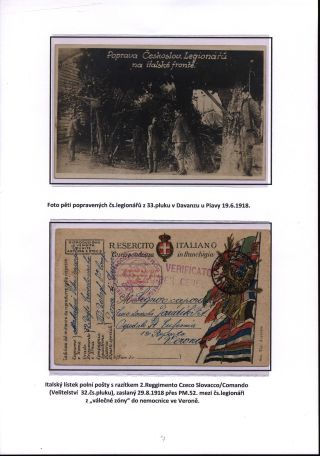CZECHOSLOVAK LEGIONS IN ITALY – sheet 7