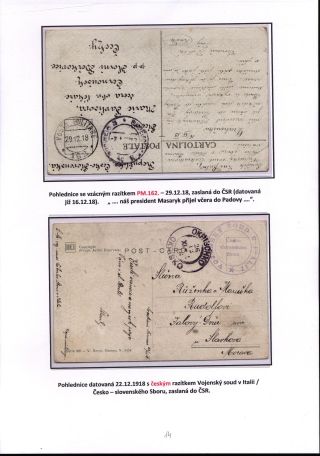 CZECHOSLOVAK LEGIONS IN ITALY – sheet 14