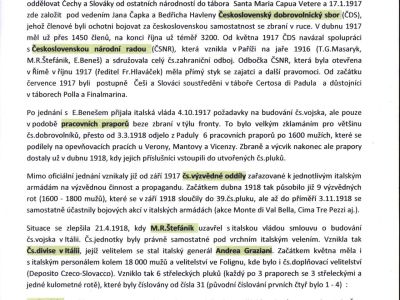 CZECHOSLOVAK LEGIONS IN ITALY