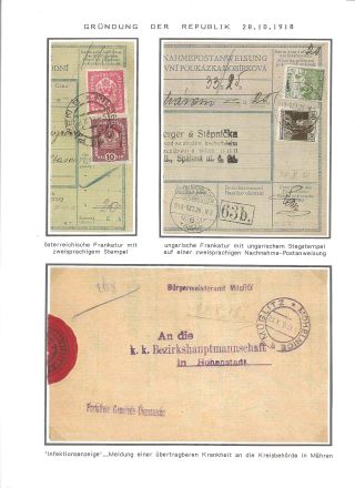 CZECHOSLOVAK FIRST STAMPS ISSUES 1918-1920 – sheet 3
