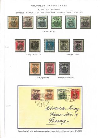 CZECHOSLOVAK FIRST STAMPS ISSUES 1918-1920 – sheet 6