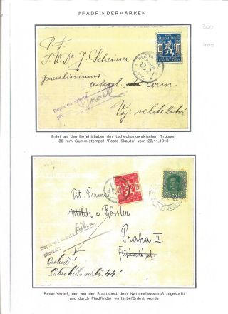 CZECHOSLOVAK FIRST STAMPS ISSUES 1918-1920 – sheet 9