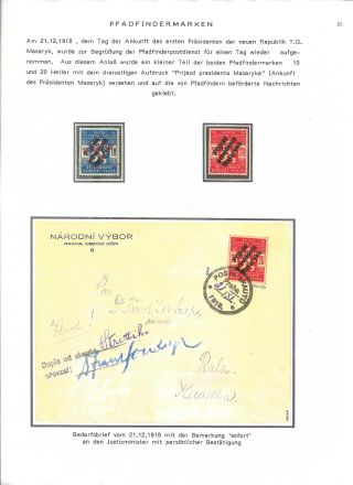 CZECHOSLOVAK FIRST STAMPS ISSUES 1918-1920 – sheet 10