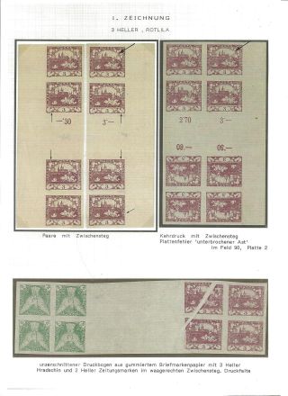 CZECHOSLOVAK FIRST STAMPS ISSUES 1918-1920 – sheet 14