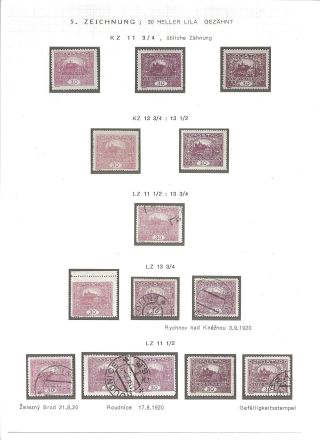 ČESKOSLOVENSKO - ZNÁMKOVÁ VYDÁNÍ 1918-1920 – list 41