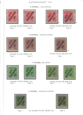 CZECHOSLOVAK FIRST STAMPS ISSUES 1918-1920 – sheet 54