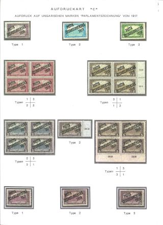 CZECHOSLOVAK FIRST STAMPS ISSUES 1918-1920 – sheet 61