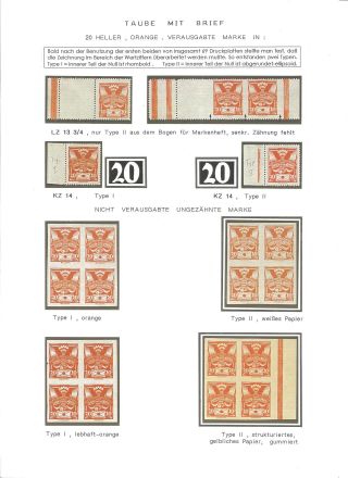 CZECHOSLOVAK FIRST STAMPS ISSUES 1918-1920 – sheet 76