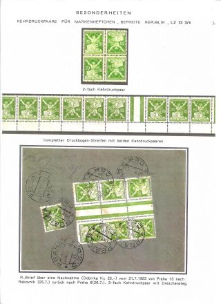 CZECHOSLOVAK FIRST STAMPS ISSUES 1918-1920 – sheet 82