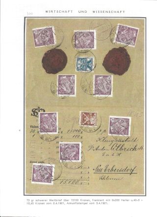 CZECHOSLOVAK FIRST STAMPS ISSUES 1918-1920 – sheet 91