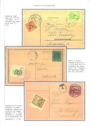 CZECHOSLOVAK FIRST STAMPS ISSUES 1918-1920 – sheet 95